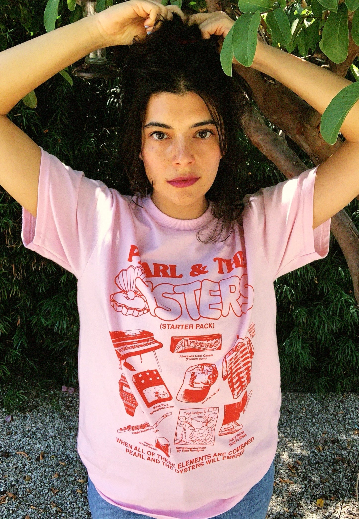 Pearl & the Oysters starter pack t-shirt (PINK)